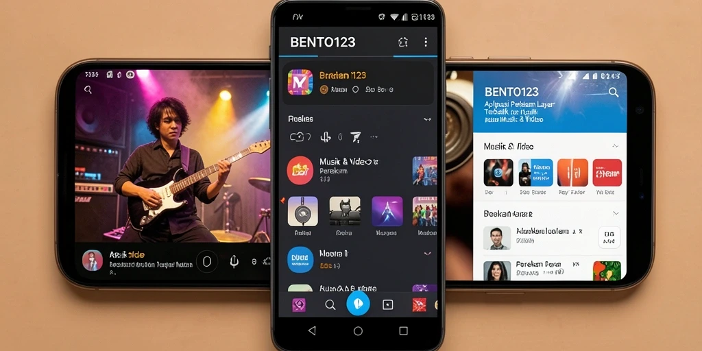 Antarmuka BENTO123 yang sederhana dan fungsi perekam layar.