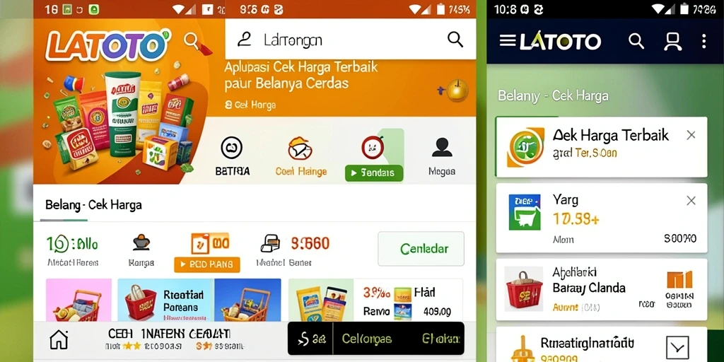 Antarmuka aplikasi LATOTO untuk Cek Harga yang intuitif dan mudah digunakan.